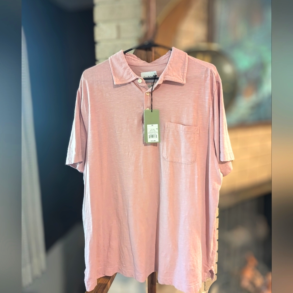 Goodfellow Pink Polo XL